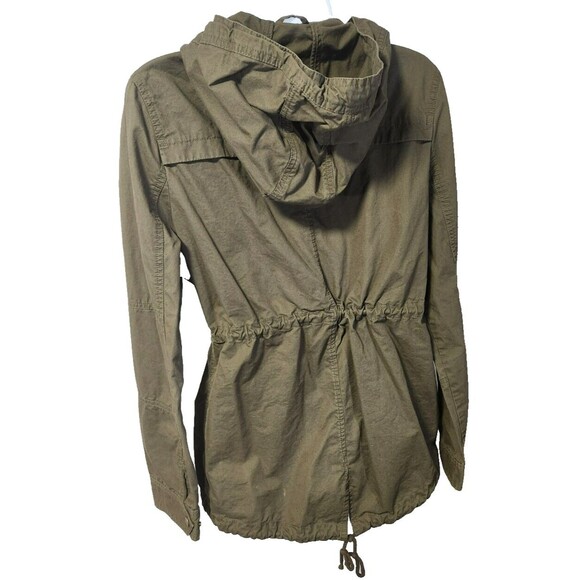 Love Tree Hooded Utility Jacket Large | Olive Green, Cotton, Good Condition - Picture 2 of 9